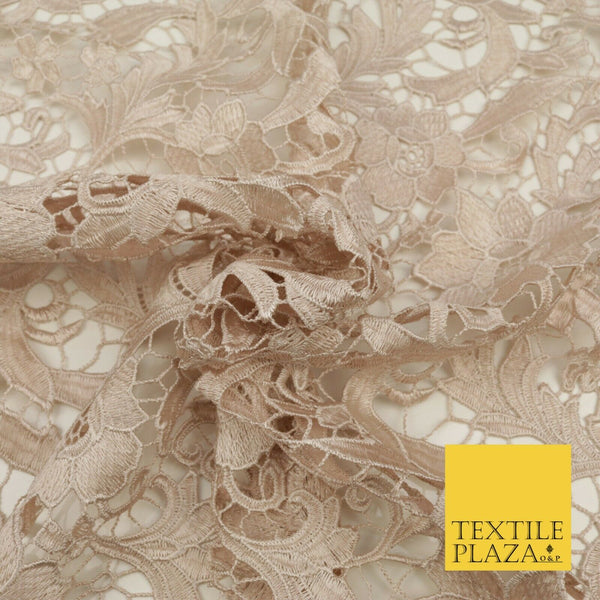 Ivory bridal lace fabric - Guipure lace - lace fabric from