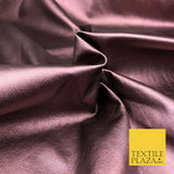 WINE Shiny Premium Metallic Leatherette Fabric 300gsm Dancewear Craft 982