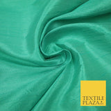 Plain Dyed Faux Dupion Raw Silk 100% Polyester Fabric Craft Material ALL COLOURS