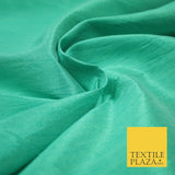 Plain Dyed Faux Dupion Raw Silk 100% Polyester Fabric Craft Material ALL COLOURS