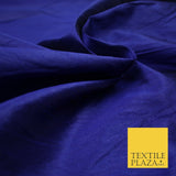 Plain Dyed Faux Dupion Raw Silk 100% Polyester Fabric Craft Material ALL COLOURS