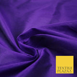 Plain Dyed Faux Dupion Raw Silk 100% Polyester Fabric Craft Material ALL COLOURS