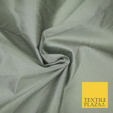 Plain Dyed Faux Dupion Raw Silk 100% Polyester Fabric Craft Material ALL COLOURS