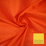 Plain Dyed Faux Dupion Raw Silk 100% Polyester Fabric Craft Material ALL COLOURS