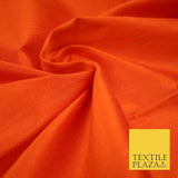 Plain Dyed Faux Dupion Raw Silk 100% Polyester Fabric Craft Material ALL COLOURS