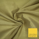 Plain Dyed Faux Dupion Raw Silk 100% Polyester Fabric Craft Material ALL COLOURS