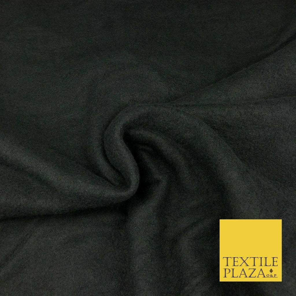 Plain BLACK Premium Antipill Soft Polar Fleece Baby Kids Blanket 150cm R976