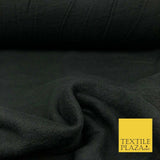 Plain BLACK Premium Antipill Soft Polar Fleece Baby Kids Blanket 150cm R976