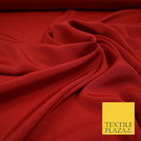 LUXURY 100% Polyester Plain Dyed Fine Soft Silky Crepe Dress Fabric ALL COLOURS