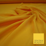 LUXURY 100% Polyester Plain Dyed Fine Soft Silky Crepe Dress Fabric ALL COLOURS