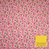 Mix Floral Flower Ditsy Printed 100% Cotton Poplin Fabric Dress Craft Mask 59"