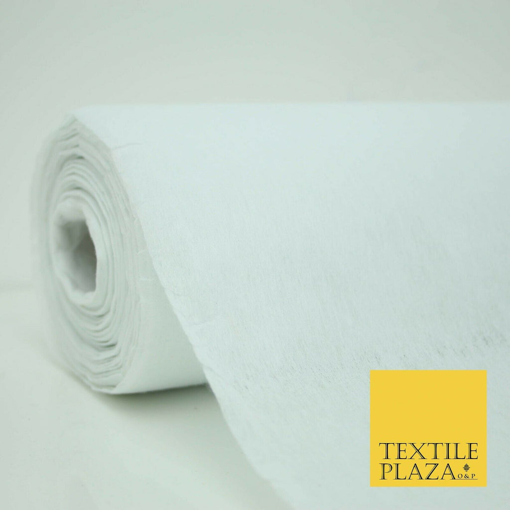 WHITE Premium Fusible MEDIUM WEIGHT Buckram Fabric Mask 91cm