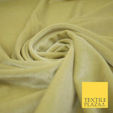 Pastel Soft Plain Velvet Velour Fabric Stretch Spandex Material - 58" 5 Colours