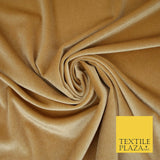 Pastel Soft Plain Velvet Velour Fabric Stretch Spandex Material - 58" 5 Colours