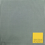 Small Mini 2mm Gingham Square Check Polycotton Fabric Dress Craft 7 COLOURS 58"