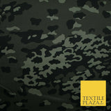 Dark Green Flecktarn Camouflage Cotton Twill Fabric Army Military Material 4004