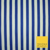 1.5cm Awning Candy Striped Lines Printed Poly Cotton Fabric Polycotton Mask