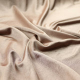 TAUPE Plain Liquid Satin Lining Stretch Jersey Fabric Dress Craft 56" Wide 4744