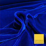 LUXURY High Quality English Plain Stretch Velvet Dress Fabric Over 18 Colours