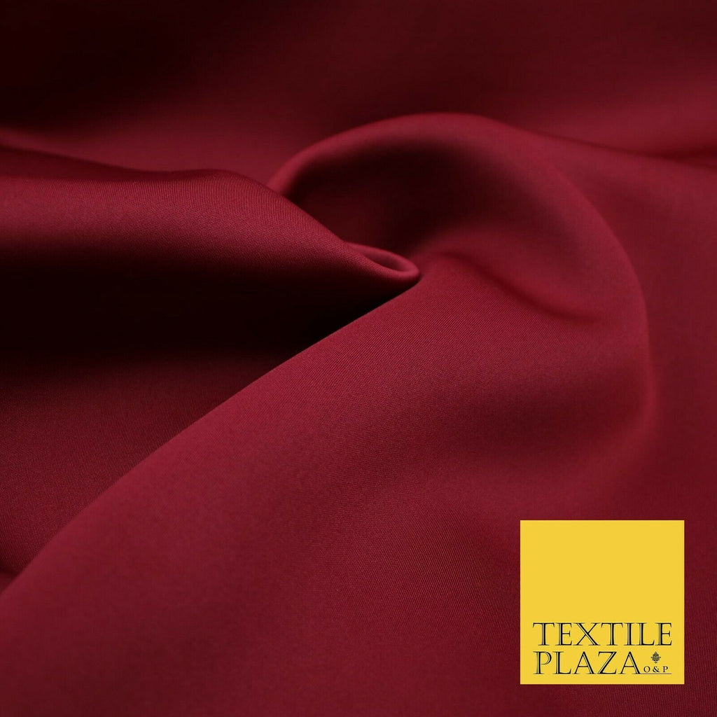 MAROON WINE Premium Plain 2mm Neoprene Fabric - Scuba Foam Material 150cm - 3869