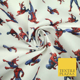 SPIDERMAN Superhero Marvel DC Comic Digital Print 100% Cotton Fabric 59" 4756