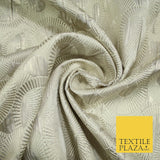 Luxury Falling Rings Metallic Textured Creased Brocade Fabric 54" Wide 5 COLOURS