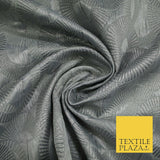 Luxury Falling Rings Metallic Textured Creased Brocade Fabric 54" Wide 5 COLOURS