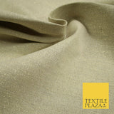 LAURA ASHLEY Luxury Beige Gold Metallic Weave Lurex Linen Fabric Material 5207