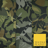 G Star Jungle Leaves Camouflage Cotton Drill Fabric Army Military Camo 59" 3Cols