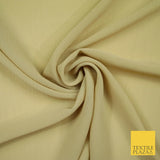 OVER 25 COLOURS - Premium Plain Dyed Crinkle Chiffon Yoryu 75D Dress Fabric 58″