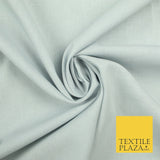 LUXURY SOFT 100% PURE COTTON SQUARE 60SQ PLAIN DYED FABRIC DRESS CRAFT MATERIAL