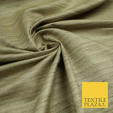 30 COLOURS Plain Dyed Slubbed Textured Faux Dupion Raw Silk 100%Polyester Fabric