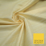 30 COLOURS Plain Dyed Slubbed Textured Faux Dupion Raw Silk 100%Polyester Fabric