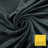 10 COLOURS - Soft Plain Velvet Velour Fabric Stretch Spandex Material - 65"