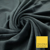 10 COLOURS - Soft Plain Velvet Velour Fabric Stretch Spandex Material - 65"