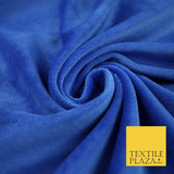 10 COLOURS - Soft Plain Velvet Velour Fabric Stretch Spandex Material - 65"