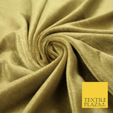 10 COLOURS - Soft Plain Velvet Velour Fabric Stretch Spandex Material - 65"