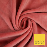 10 COLOURS - Soft Plain Velvet Velour Fabric Stretch Spandex Material - 65"