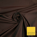 9 COLOURS - Plain Dyed Lightweight Faux Matte Silk TAFFETA Dress Lining Fabric