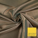 9 COLOURS - Plain Dyed Lightweight Faux Matte Silk TAFFETA Dress Lining Fabric