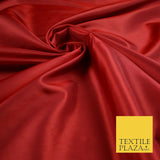 9 COLOURS - Plain Dyed Lightweight Faux Matte Silk TAFFETA Dress Lining Fabric