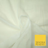 30 Metre Roll IVORY Fine Soft 100% Cotton Muslin Gauze Strain Sheer Mesh 7466