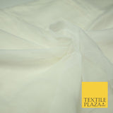 30 Metre Roll IVORY Fine Soft 100% Cotton Muslin Gauze Strain Sheer Mesh 7466