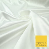 Premium Plain 2 Way Stretch Crepe Back Satin Fabric Material Dress Bridal 58"