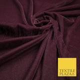 18 COLOURS Soft Plain Micro Velvet Fabric Velour Dress Material Non-Stretch 44"