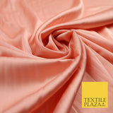 Bright Peach Fine Silky Smooth Liquid Sateen Satin Dress Fabric Drape Lining Material 7838
