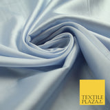 Ice Blue Fine Silky Smooth Liquid Sateen Satin Dress Fabric Drape Lining Material 7884