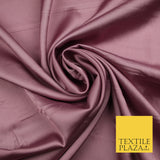 Mauve Fine Silky Smooth Liquid Sateen Satin Dress Fabric Drape Lining Material 7852