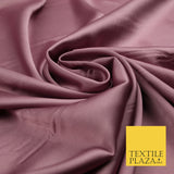 Mauve Fine Silky Smooth Liquid Sateen Satin Dress Fabric Drape Lining Material 7852