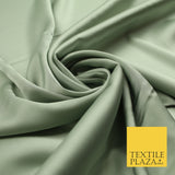 Pale Green Grey Fine Silky Smooth Liquid Sateen Satin Dress Fabric Drape Lining Material 7903